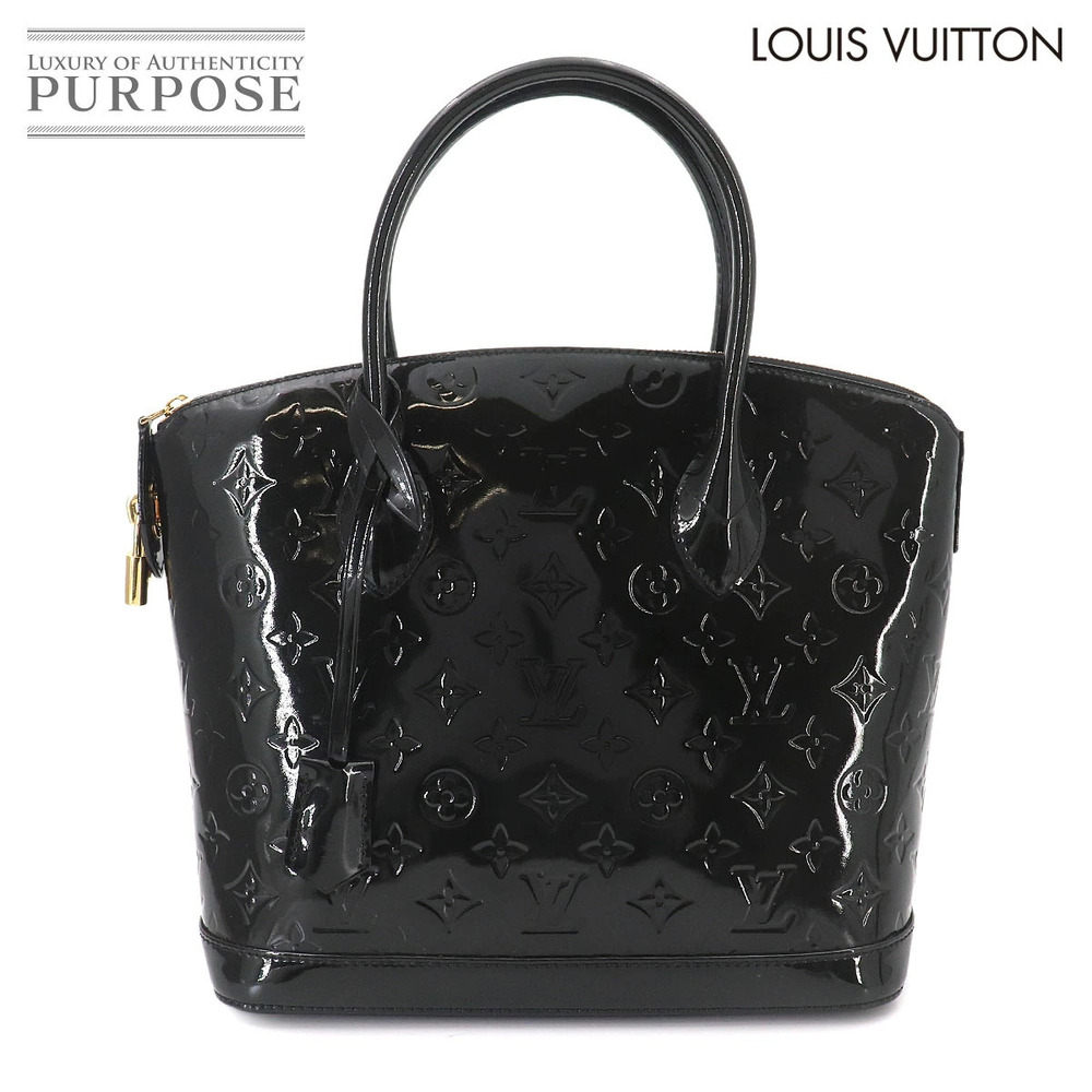 Louis Vuitton Lockit Monogram Top Handle Bag Leather Noir Black
